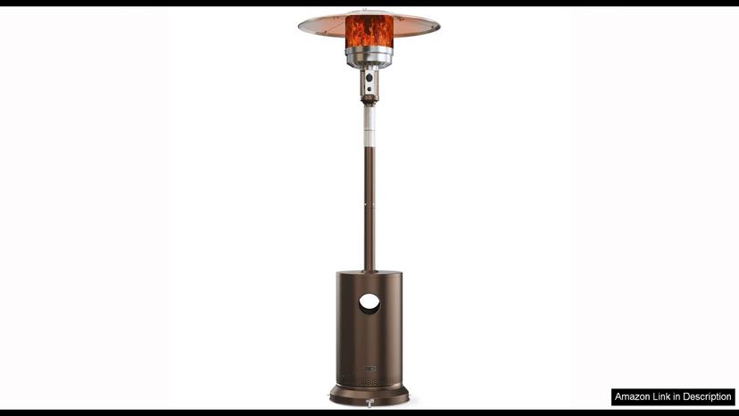 EAST OAK 48,000 BTU Patio Heater for Outdoor Use With Round Table Review