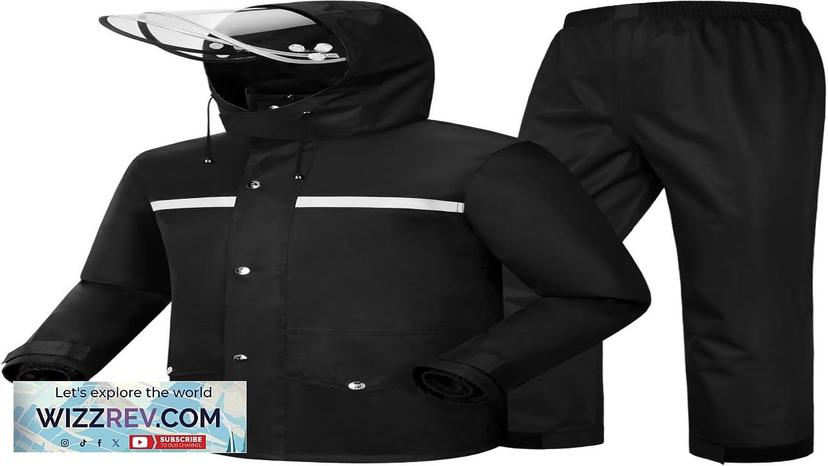 iCreek Rain Suit Waterproof Jacket and Trouser Suit Raincoat for Men Review