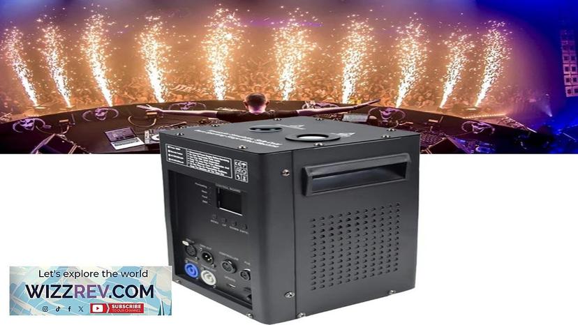 Cold Spark Firework 600W Stage Effect Machine DMX Remote Indoor Outdoor Fountain Review