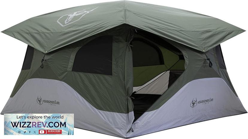 Gazelle Tents™ T4 Hub Tent Easy 90 Second Set-Up Waterproof UV Resistant Review