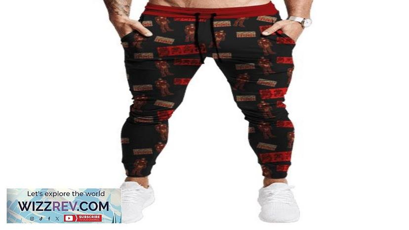 Marvel Iron Man Black Random Pattern Awesome Jogger Pants Review