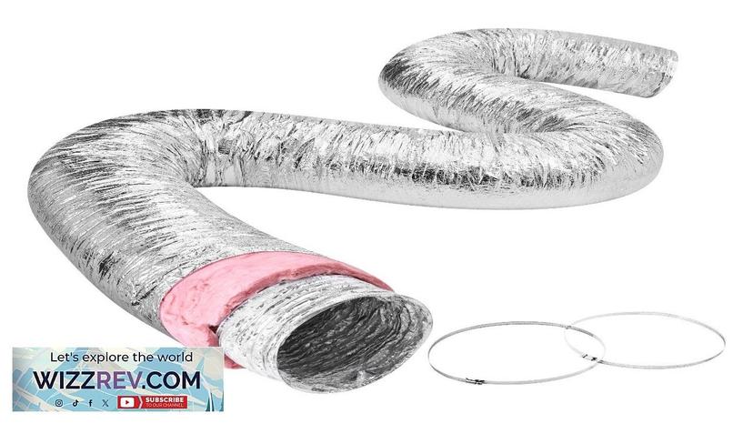 VEVOR Dryer Vent Hose 5'' Insulated Flexible Duct 25FT Long with 2 Review