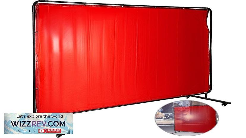 VEVOR Welding Screen with Frame 8' x 6' Welding Curtain with 4 Review