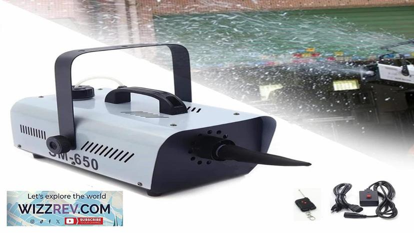 Snow Machine Stage Wireless Remote Control Snowflake Generator Special Effects Equipment Review