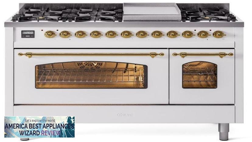 Nostalgie II 48" Dual Fuel Natural Gas Freestanding Range in White Review