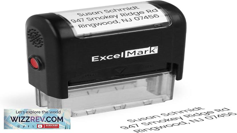 ExcelMark Custom Stamp – Clear & Crisp Impressions – Personalized Self-Inking Rubber Review