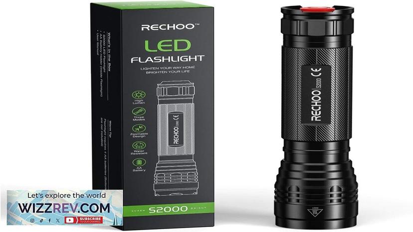 RECHOO High-Powered LED Flashlight S2000 Upgraded Powerful 2000 High Lumens Flashlights Review