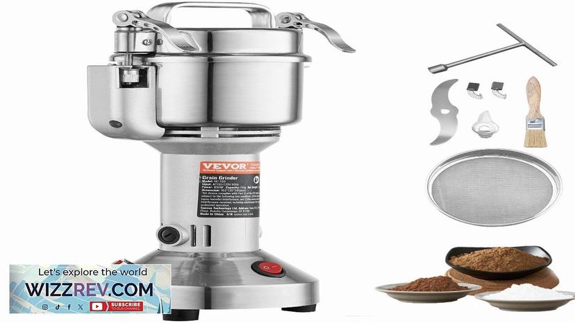 VEVOR 750g Commercial Spice Grinder Electric Grain Mill Grinder High Speed Review