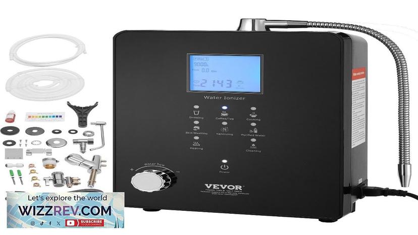 VEVOR Alkaline Water Ionizer Machine pH 3-11.2 Alkaline Acidic Hydrogen Water Purifier Review