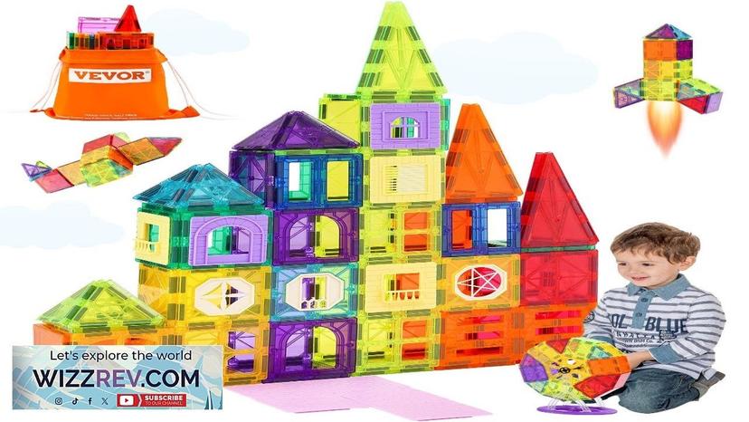 VEVOR Magnetic Tiles Magnetic Building Toy 181 PCS Magnet Blocks for Kids Review