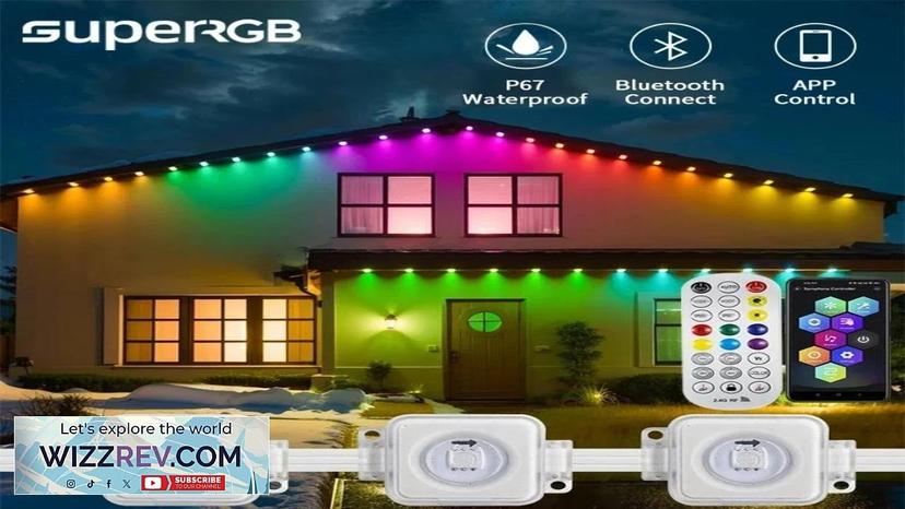 30M Permanent Outdoor Eaves LED Lights String APP Bluetooth Pixels Addressable Led Review