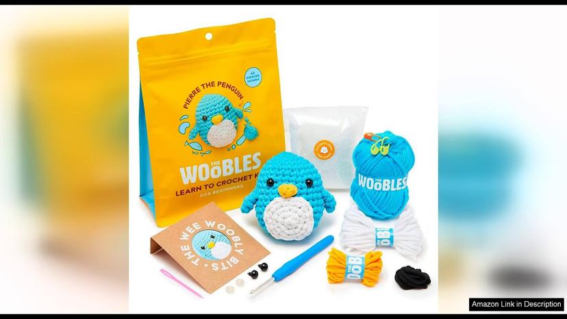 The Woobles Beginners Crochet Kit with Easy Peasy Yarn as seen on Review