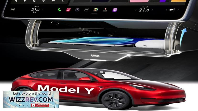 2024 Upgrade Tesla Model Y Accessories Under Screen Storage Box  Hidden Design Review