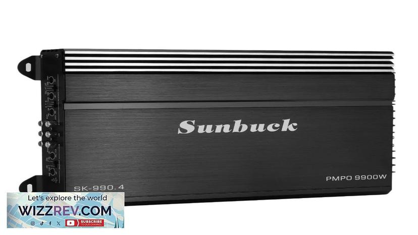 Sunbuck 9900W 4CH 12V Car Amplifier Amp Powerful Stereo Audio Bass Subwoofer Review