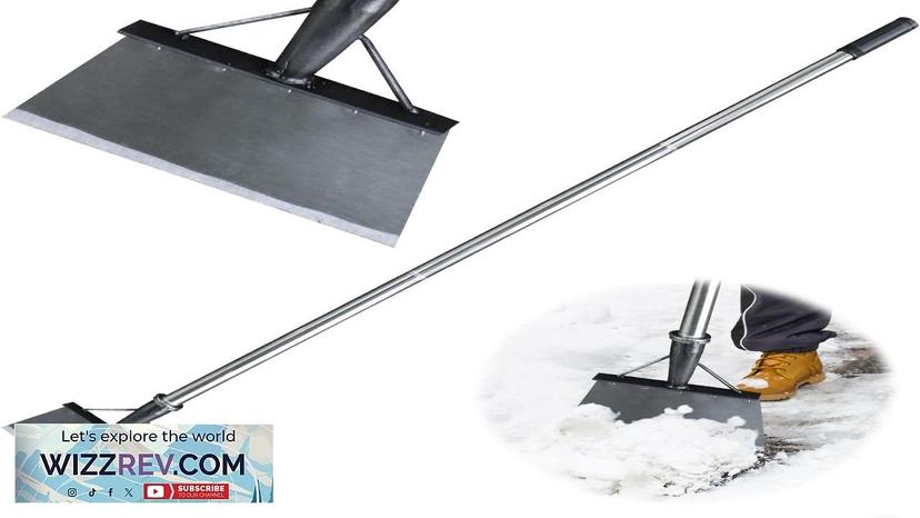 Multifunctional Snow Shovel Ice Scraper56.4" Flat Shovel for WalkwayGarden Cleaning Review