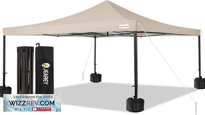 JEAREY Upgraded 10x10 Pop Up Canopy Tent Heavy Duty Outdoor Canopy Review