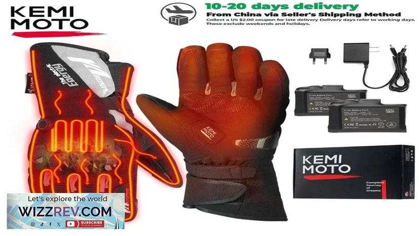 KEMIMOTO Heated Gloves Motorcycle Winter Moto Heated Gloves Warm Waterproof Rechargeable Review