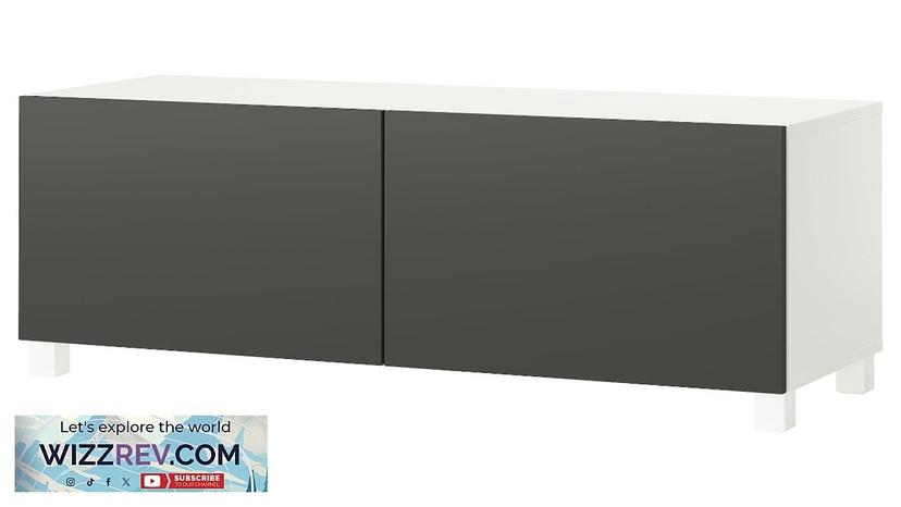 BESTÅ IKEA Storage combination with doors white/Lappviken/Stubbarp dark gray Review