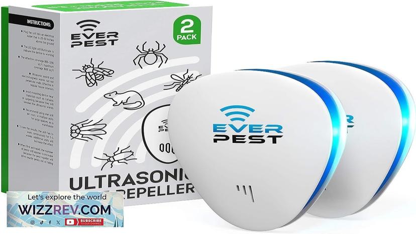 Ultrasonic Pest Control Repeller Repel Rodents Ants Cockroaches Get Rid Bed Review