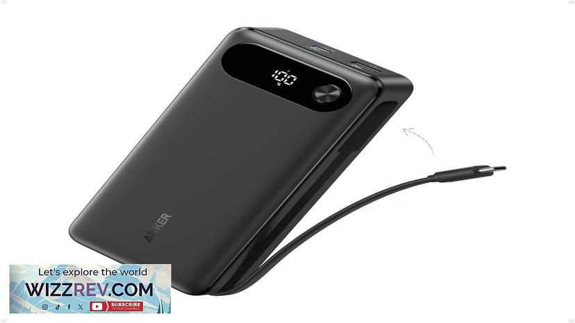 Anker Power Bank 20000mAh Portable Charger with Built-in USB-C Cable 87W Max Review