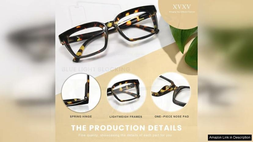 XVXV Reading Glasses for Women Men Blue Light Blocking Computer Readers Review