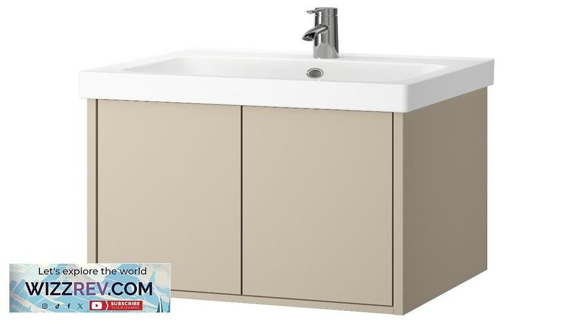 HAVBÄCK / ORRSJÖN IKEA Bathroom vanity with sink & faucet beige Review