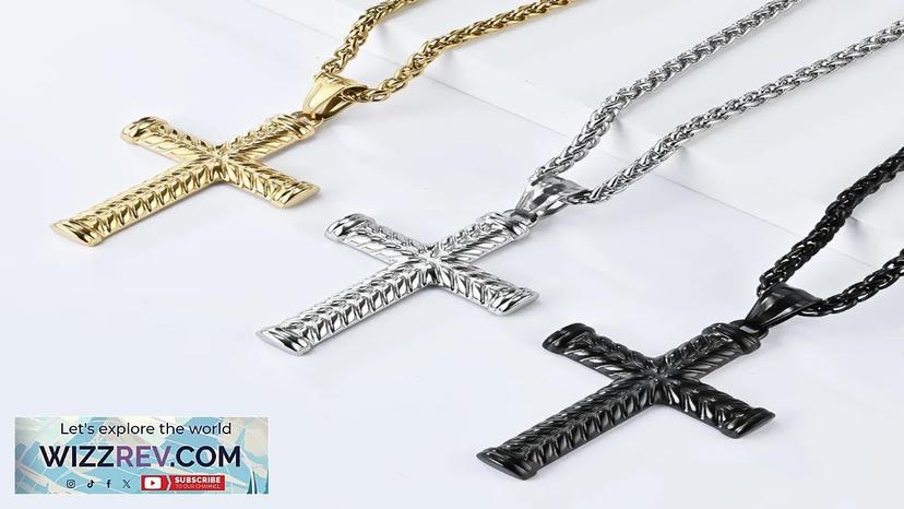 Non Tarnish 18K Gold Jesus Cross Necklace Designer Jewelry Stainless Steel Gold Review