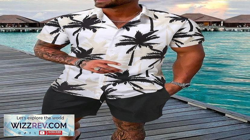 Manfinity RSRT Men Coconut Tree Print Shirt & Shorts SHEIN USA Review