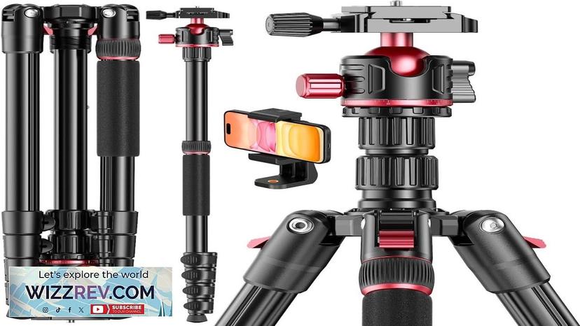 80“ DSLR-Camera-Tripod Photography 360 Ball Head Professional Aluminum Tripod & Monopod Review