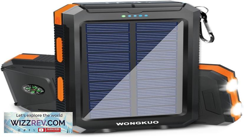 WONGKUO Solar Charger Power Bank