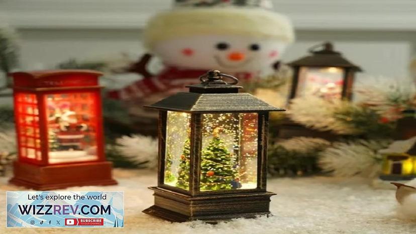 Christmas Decorations Christmas Creative Snow Music Lights Festival Scenery Props Christmas Review