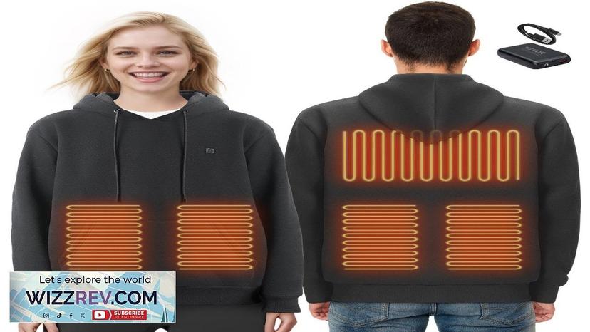 VEVOR Heated Hoodie Sweatshirt Unisex with Battery for Men & Women L Review