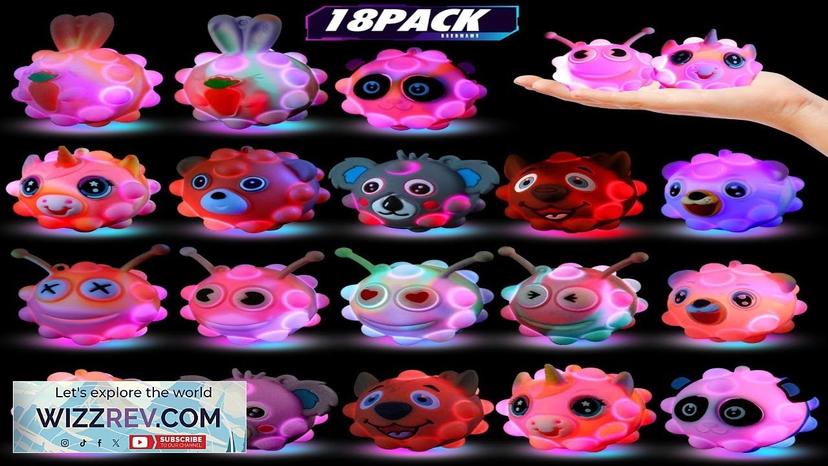 Light Up Animal Pop Balls Toys Party FavorsGoodie Bags Stuffers for KidsGlow Review