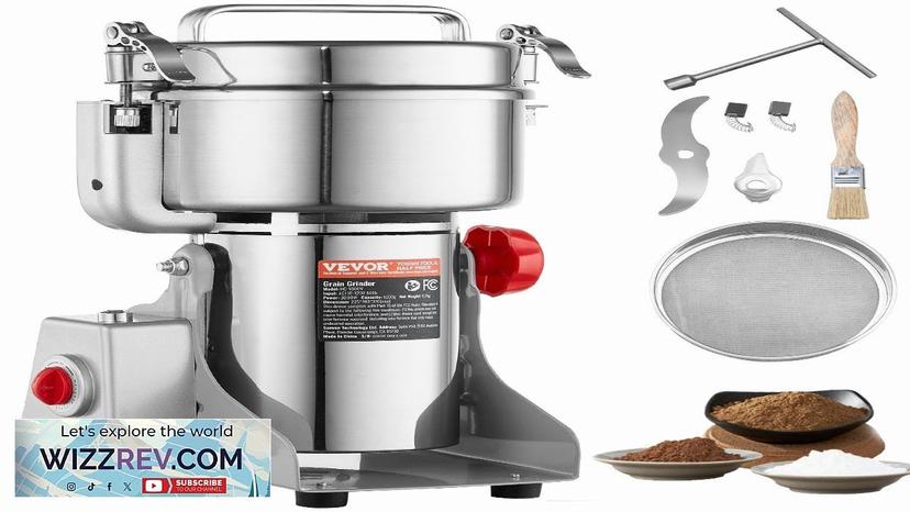 VEVOR 1000g Commercial Spice Grinder Electric Grain Mill Grinder High Speed Review