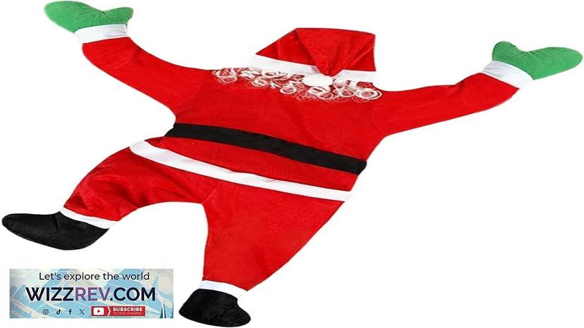 nezababycos Christmas Hanging Santa Claus Outdoor Decorations Large Climbing Santa Xmas Review