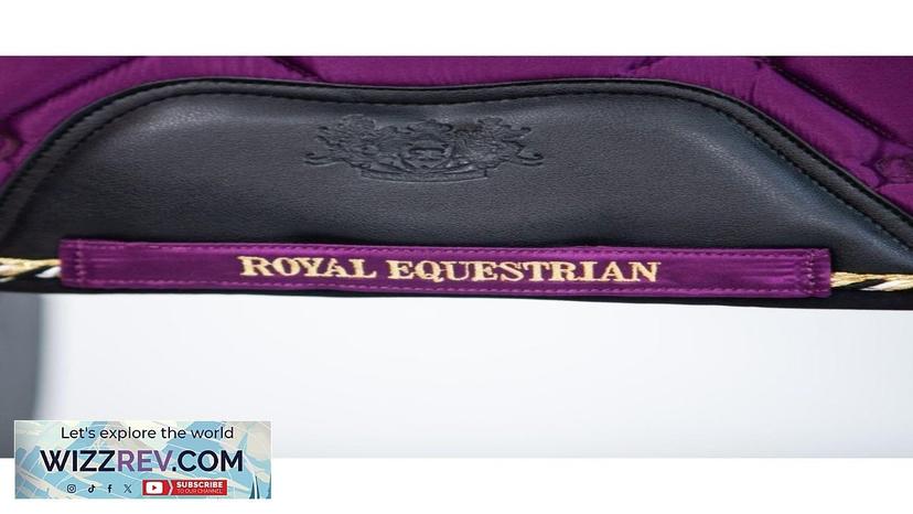 ROYAL EQUESTRIAN DRESSAGE SADDLE PAD PURPLE BLACK FULL Review