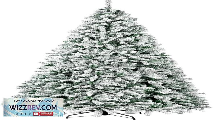 9FT Snow Flocked Christmas Tree 9ft Christmas Tree Snow Flocked Christmas Trees Review