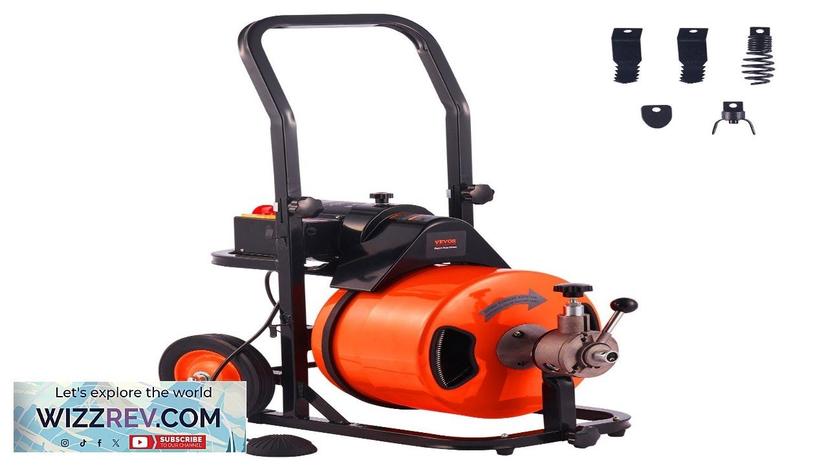 VEVOR Drain Cleaning Machine 75 FT x 1/2 Inch Sewer Snake Machine Review