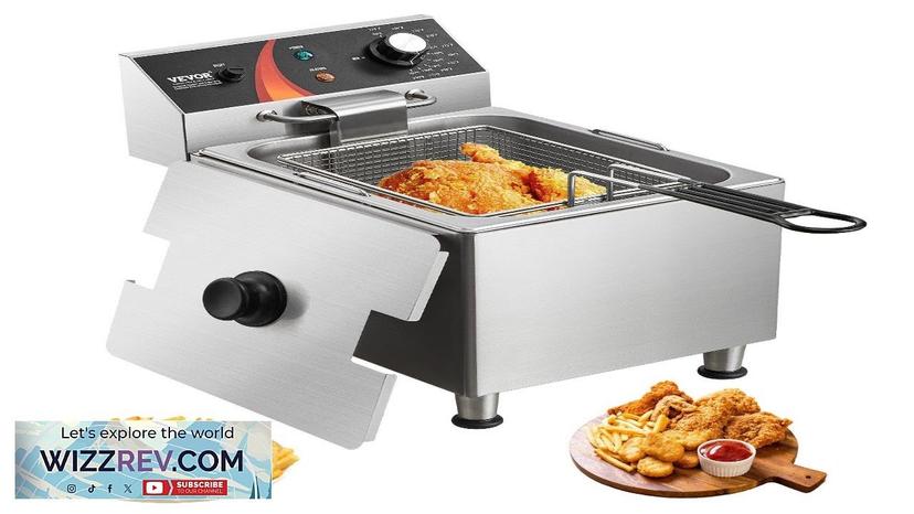 VEVOR Commercial Electric Deep Fryer Countertop Deep Fryer 1750W 12Qt / 11.5L Review