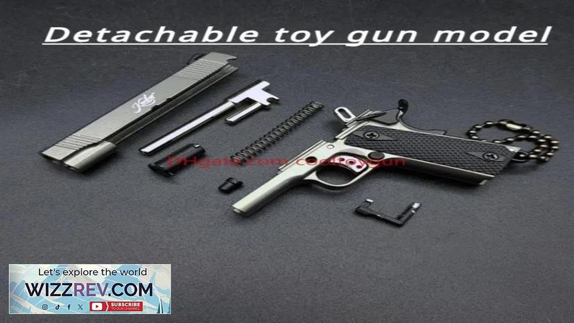 1:3 Scale Alloy M1911 Mini Toy Gun Model Metal Keychain Model Look Review