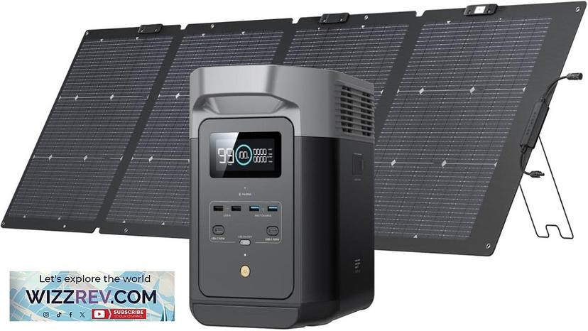 EF ECOFLOW Solar Generator DELTA2 with 220W Solar Panel LFP(LiFePO4) Battery Fast Review