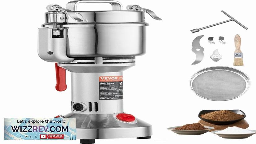 VEVOR 550g Commercial Spice Grinder Electric Grain Mill Grinder High Speed Review