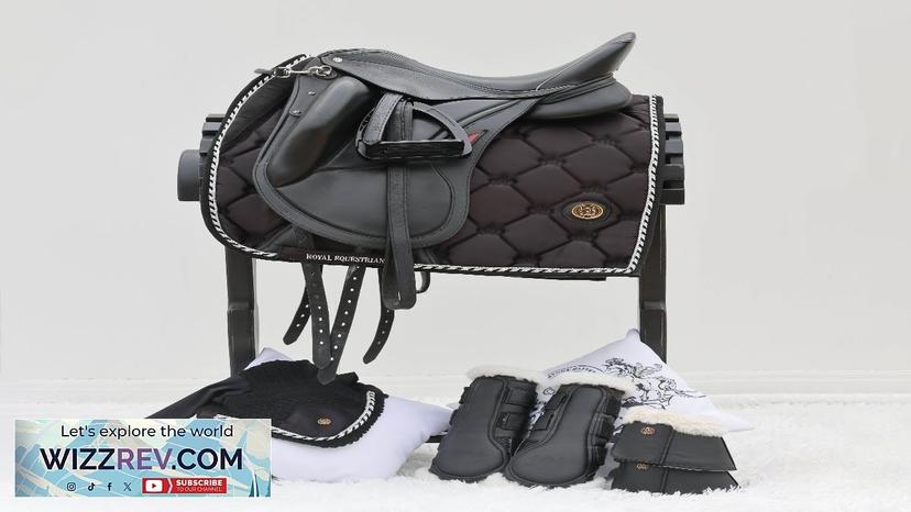 ROYAL EQUESTRIAN DRESSAGE SADDLE PAD BLACK SILVER FULL Review