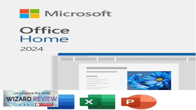 Microsoft Office Home 2024 Classic Apps: Word Excel PowerPoint One-Time Review