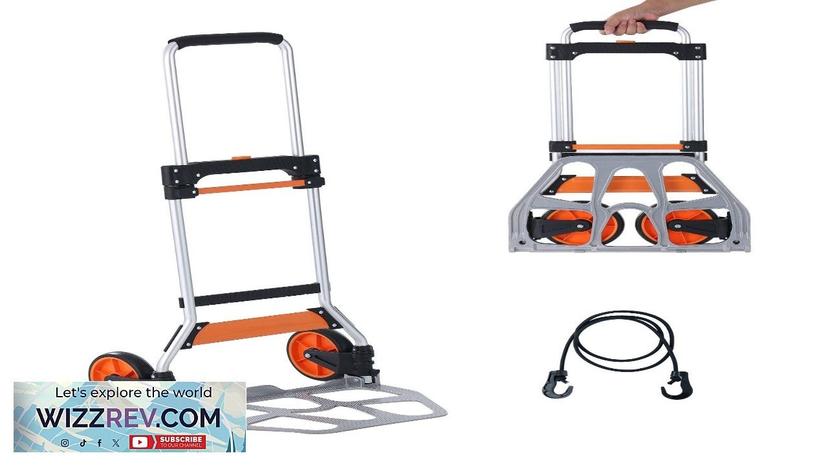 VEVOR Folding Hand Truck 275 lbs Load Capacity Aluminum Portable Cart Convertible Review