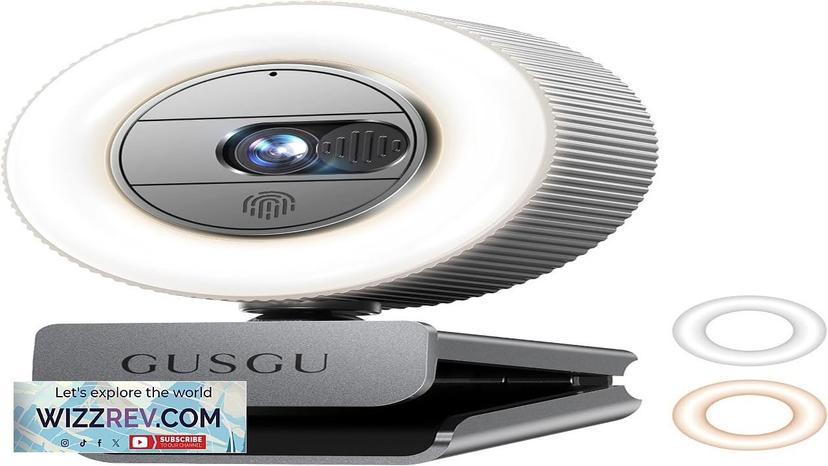 GUSGU G910 2K Quad HD Webcam for PC with Microphone & Light Review