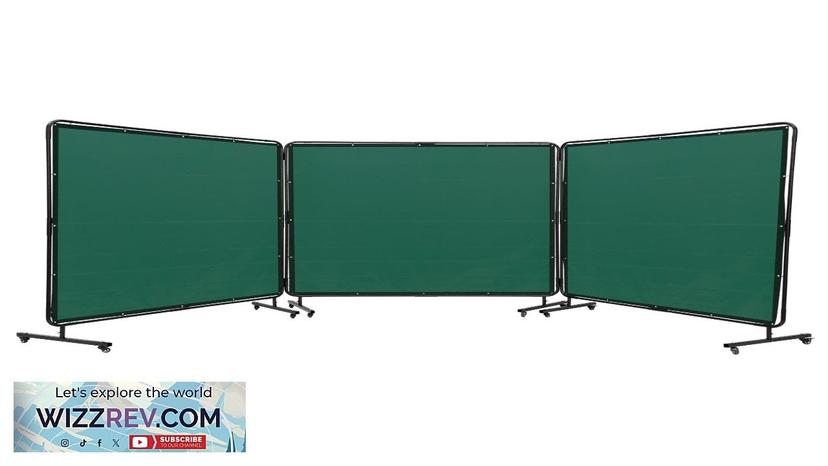 VEVOR Welding Screen with Frame 6' x 6' 3 Panel Welding Curtain Review