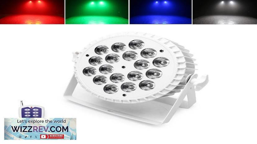 Christmas DJ Remote Control Projector Aluminum Alloy LED Par 18X10W RGBW 4IN1 Review