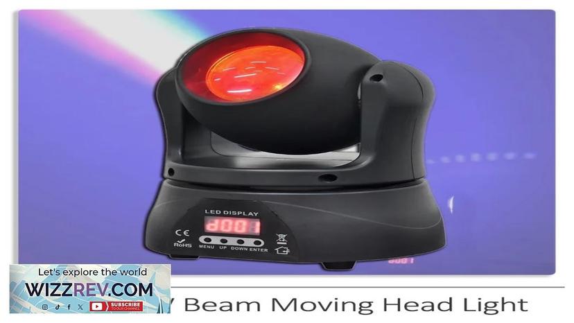 YUER RGBW LED Mini 40W Beam Moving Head Light DMX512 For DJ Review