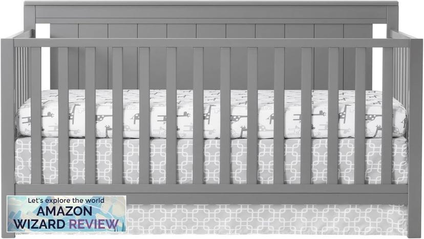 Oxford Baby Lazio 4-in-1 Convertible Crib Dove Gray GreenGuard Gold Certified Review